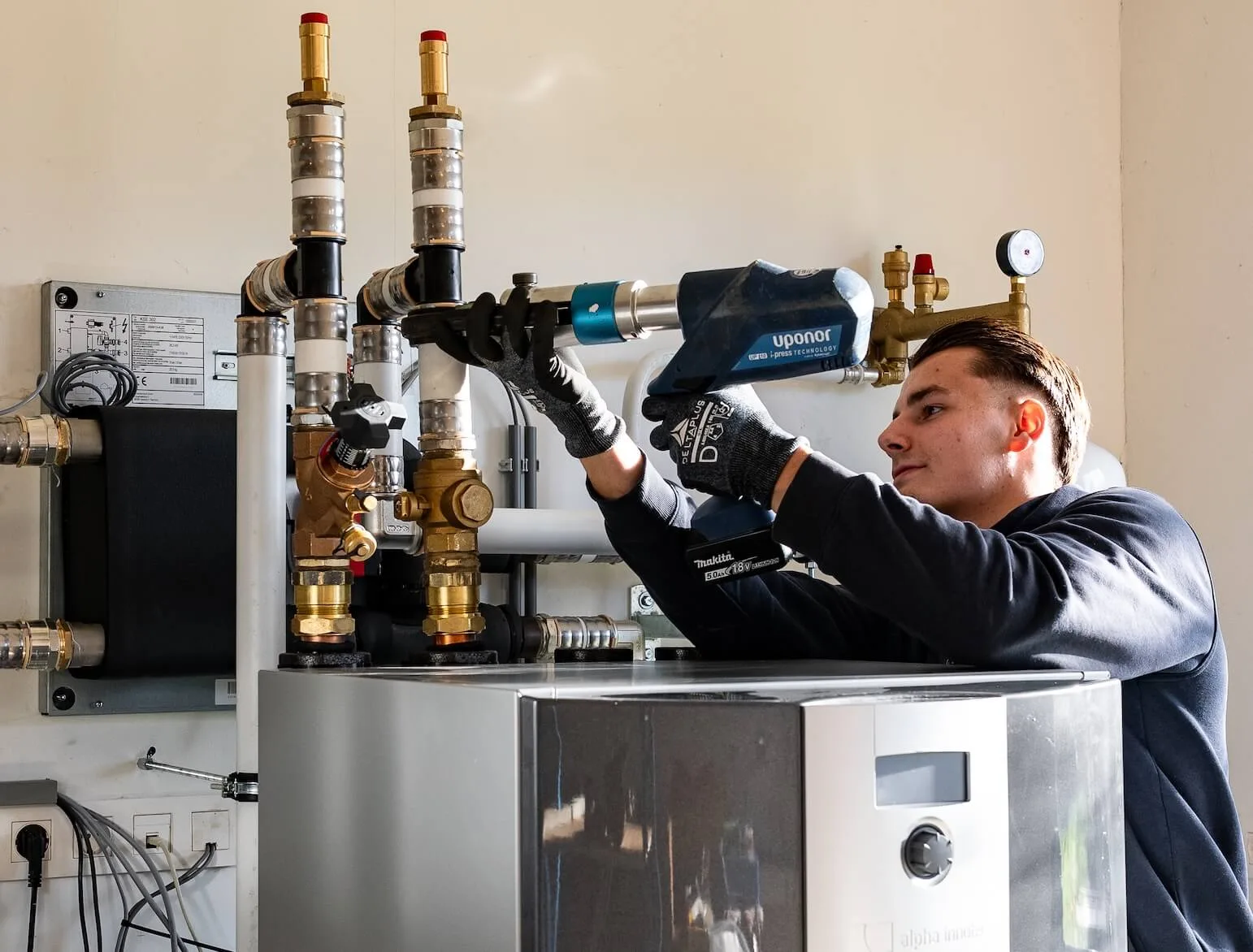 Leerling aan het werk